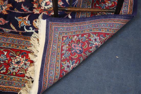 A Tabriz blue ground carpet,